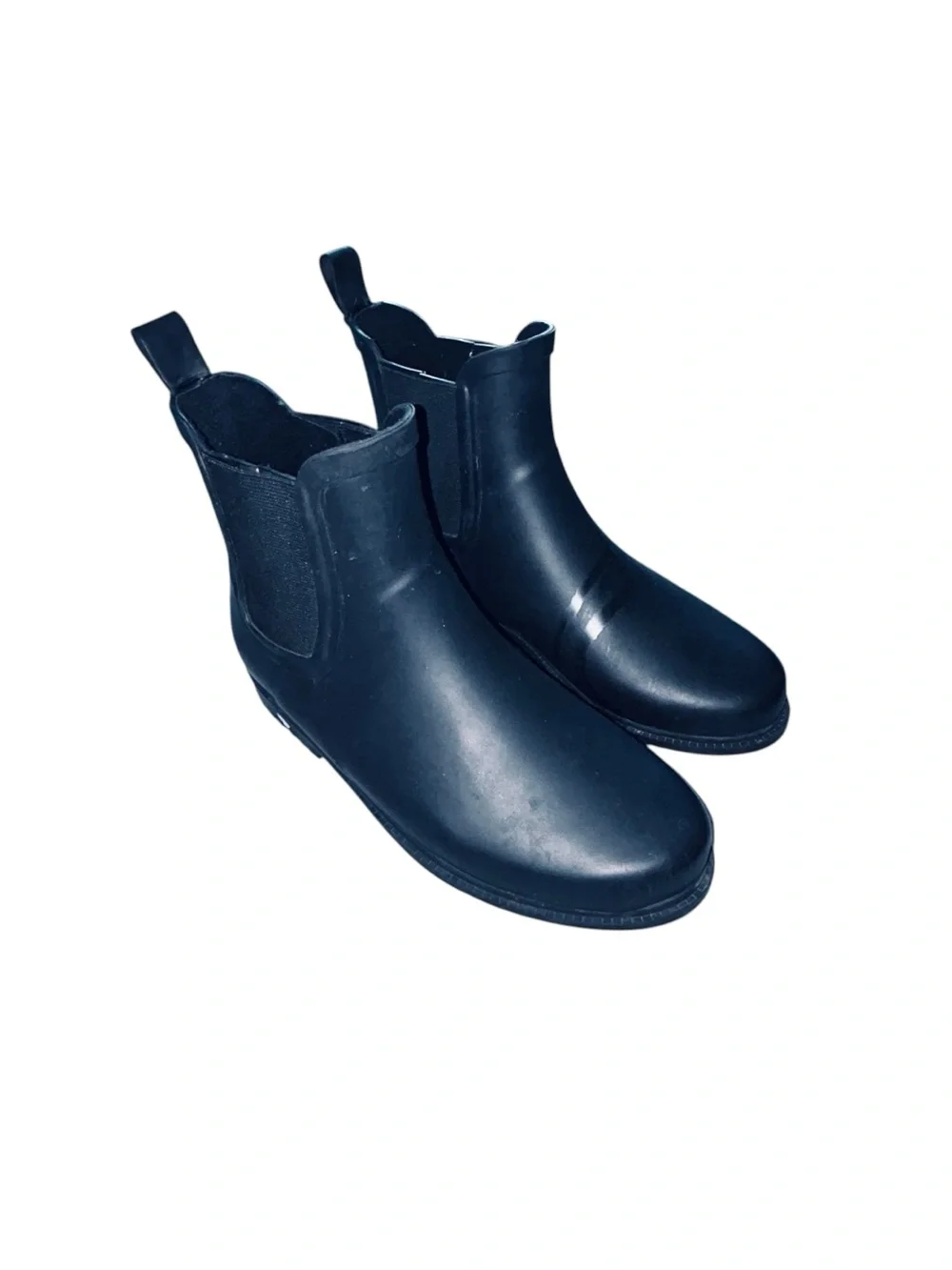 J. Crew Black Chelsea Rain Boots